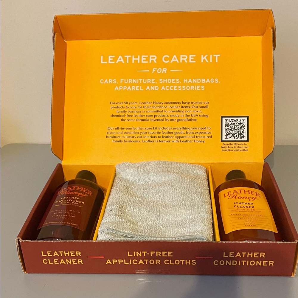 New Leather Honey Care leather cleaning Kit